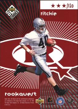 1998 UD Choice - StarQuest/RookQuest Red #SR20 Mike Alstott / Jon Ritchie Back