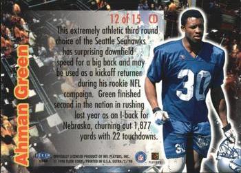 1998 Ultra - Caught in the Draft #12 CD Ahman Green Back