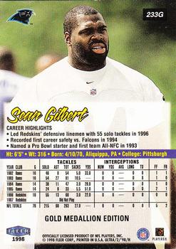 1998 Ultra - Gold Medallion #233G Sean Gilbert Back