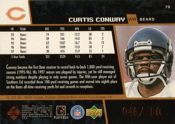 1998 Upper Deck - Bronze #79 Curtis Conway Back