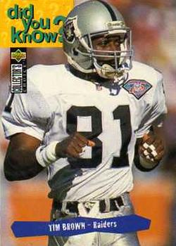 1995 Collector's Choice #42 Tim Brown Front