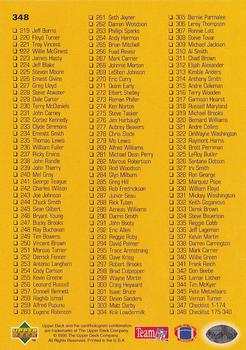 1995 Collector's Choice #348 Joe Montana Back