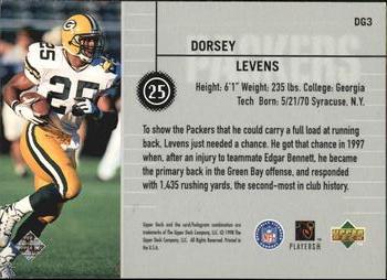 1998 Upper Deck - Define the Game #DG3 Dorsey Levens Back