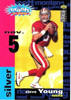 1995 Collector's Choice - You Crash the Game Silver #C5 Steve Young Front