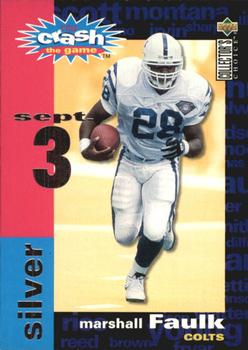 1995 Collector's Choice - You Crash the Game Silver #C19 Marshall Faulk Front