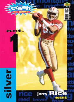 1995 Collector's Choice - You Crash the Game Silver #C22 Jerry Rice Front