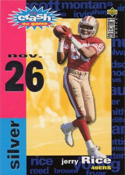 1995 Collector's Choice - You Crash the Game Silver #C22 Jerry Rice Front