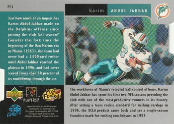 1998 Upper Deck Black Diamond - Premium Cut Quadruple Horizontal #PC1 Karim Abdul-Jabbar Back