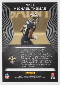 2022 Panini Illusions - Trophy Collection Emerald #72 Michael Thomas Back