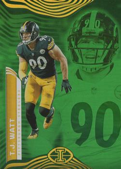 2022 Panini Illusions - Trophy Collection Emerald #85 T.J. Watt Front