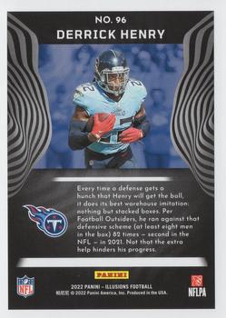 2022 Panini Illusions - Trophy Collection Emerald #96 Derrick Henry Back
