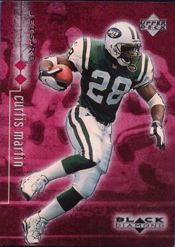 1998 Upper Deck Black Diamond Rookie Edition - Double #58 Curtis Martin Front