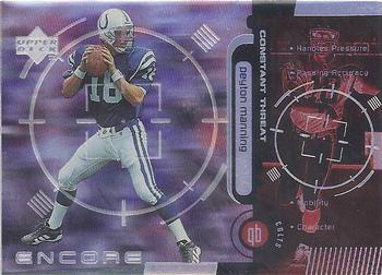 1998 Upper Deck Encore - Constant Threat #CT2 Peyton Manning Front