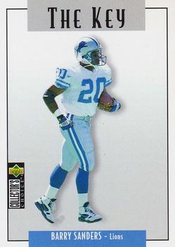 1995 Collector's Choice Update #U62 Barry Sanders Front