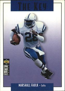 1995 Collector's Choice Update #U63 Marshall Faulk Front