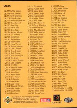 1995 Collector's Choice Update #U225 Dan Marino Back