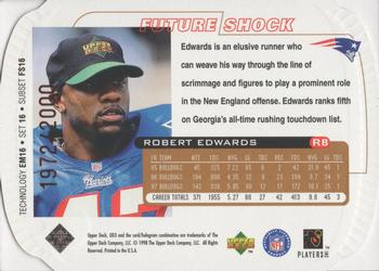 1998 Upper Deck UD3 - Die Cuts #16 Robert Edwards Back