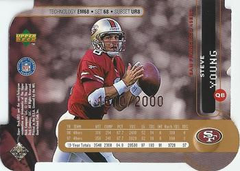 1998 Upper Deck UD3 - Die Cuts #68 Steve Young Back