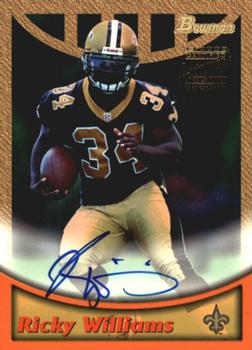 1999 Bowman - Autographs #A4 Ricky Williams Front