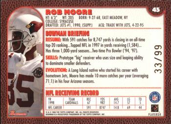1999 Bowman - Gold #45 Rob Moore Back