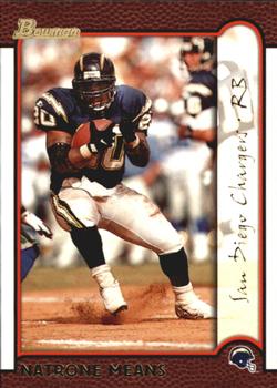 1999 Bowman - Gold #72 Natrone Means Front