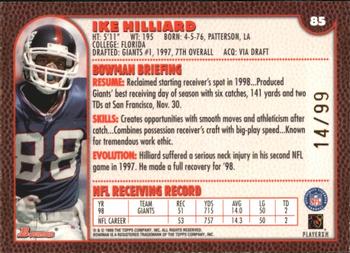 1999 Bowman - Gold #85 Ike Hilliard Back