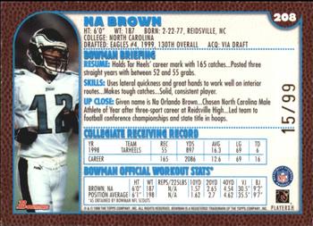1999 Bowman - Gold #208 Na Brown Back