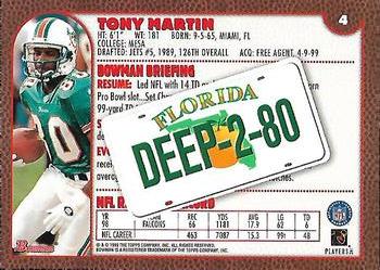 1999 Bowman - Interstate #4 Tony Martin Back