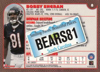 1999 Bowman - Interstate #8 Bobby Engram Back