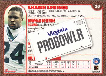 1999 Bowman - Interstate #28 Shawn Springs Back