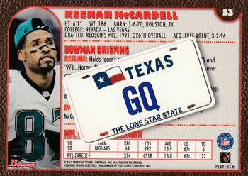 1999 Bowman - Interstate #53 Keenan McCardell Back