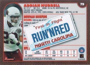 1999 Bowman - Interstate #79 Adrian Murrell Back