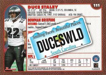 1999 Bowman - Interstate #111 Duce Staley Back