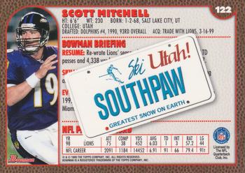 1999 Bowman - Interstate #122 Scott Mitchell Back