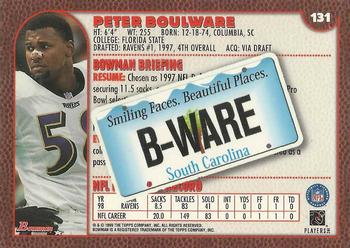 1999 Bowman - Interstate #131 Peter Boulware Back