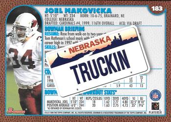 1999 Bowman - Interstate #183 Joel Makovicka Back
