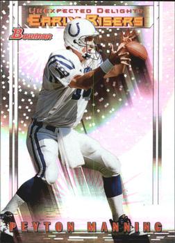 1999 Bowman - Late Bloomers/Early Risers #U2 Peyton Manning Front