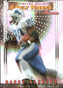 1999 Bowman - Late Bloomers/Early Risers #U4 Barry Sanders Front