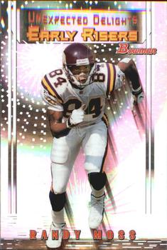 1999 Bowman - Late Bloomers/Early Risers #U5 Randy Moss Front