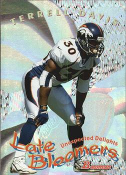1999 Bowman - Late Bloomers/Early Risers #U10 Terrell Davis Front