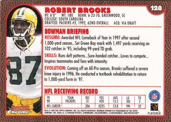 1999 Bowman Chrome - Gold #128 Robert Brooks Back
