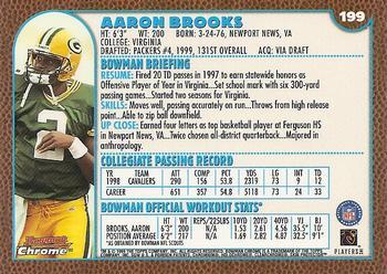 1999 Bowman Chrome - Gold #199 Aaron Brooks Back