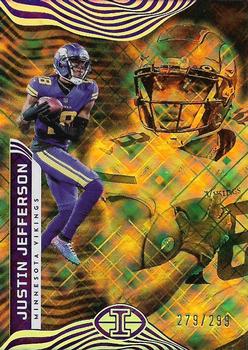 2022 Panini Illusions - Trophy Collection Yellow Diamond #65 Justin Jefferson Front