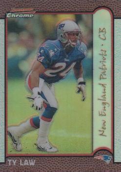 1999 Bowman Chrome - Gold Refractors #21 Ty Law Front