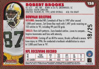 1999 Bowman Chrome - Gold Refractors #128 Robert Brooks Back