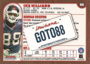 1999 Bowman Chrome - Interstate #85 Ike Hilliard Back