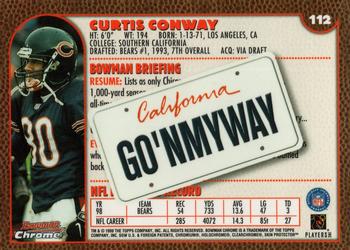 1999 Bowman Chrome - Interstate #112 Curtis Conway Back