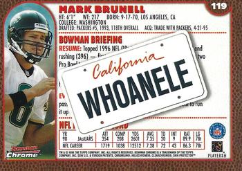 1999 Bowman Chrome - Interstate #119 Mark Brunell Back