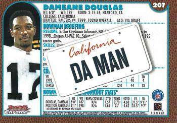 1999 Bowman Chrome - Interstate #207 Dameane Douglas Back