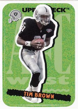 1995 Collector's Choice Update - Stick-Ums #28 Tim Brown Front